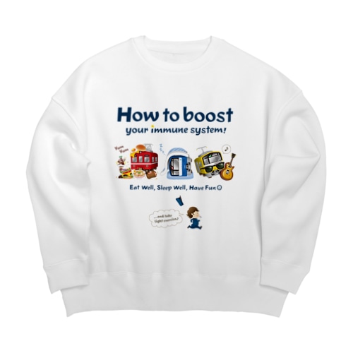 元気の秘訣 !  Big Crew Neck Sweatshirt