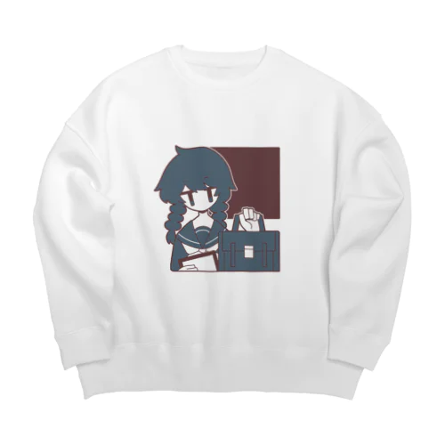 おうどんたべたい Big Crew Neck Sweatshirt