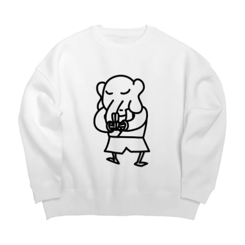 ばんぞうくん全身 Big Crew Neck Sweatshirt