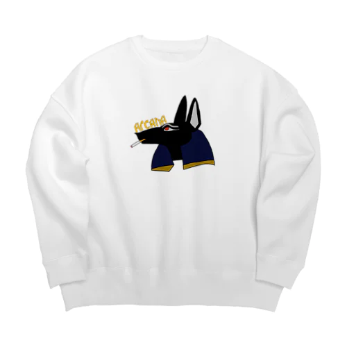 arcana アヌビスの喫煙 Big Crew Neck Sweatshirt