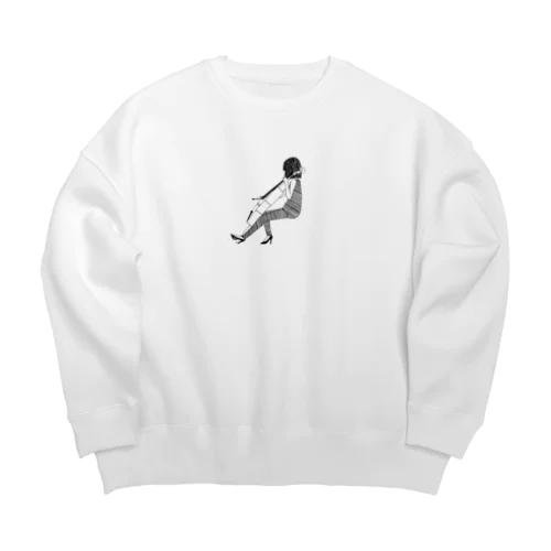 セロ弾きの彼女 Big Crew Neck Sweatshirt