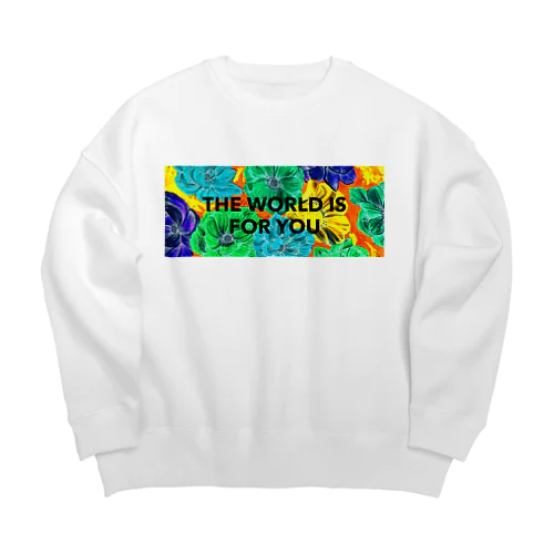 flower heart2021F-1 Big Crew Neck Sweatshirt