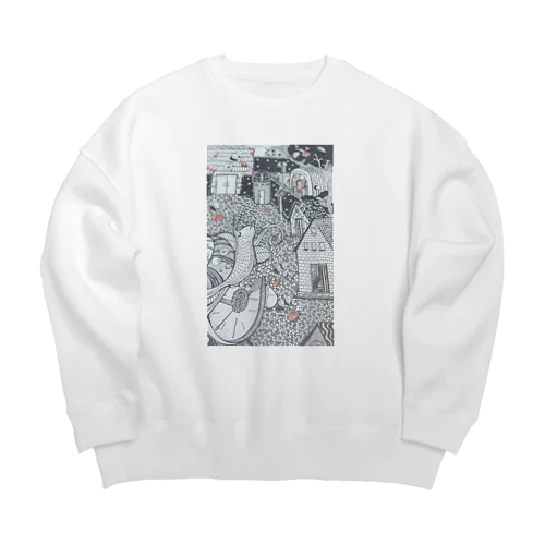 価値観は押しつけられる Big Crew Neck Sweatshirt