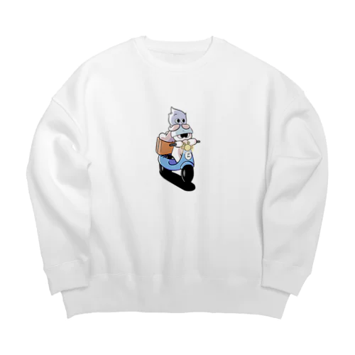 手作りバイクの旅ビックスウェット Big Crew Neck Sweatshirt