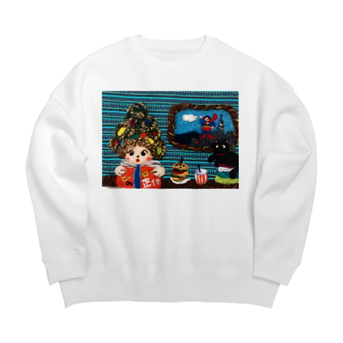 アメリカ文学まみれ Big Crew Neck Sweatshirt