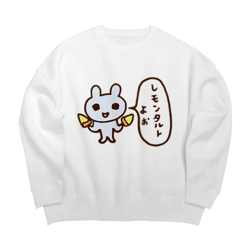 レモンタルトよぉ Big Crew Neck Sweatshirt