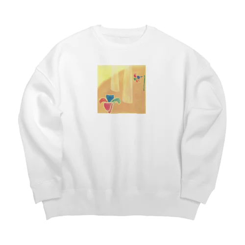 天国の花 Big Crew Neck Sweatshirt