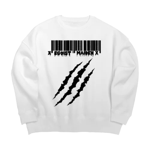 バックプリントあり　傷跡 Big Crew Neck Sweatshirt