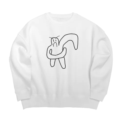 脇を気にする一般男性 Big Crew Neck Sweatshirt