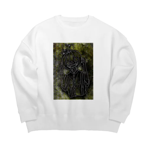 かぼちゃ頭 Big Crew Neck Sweatshirt