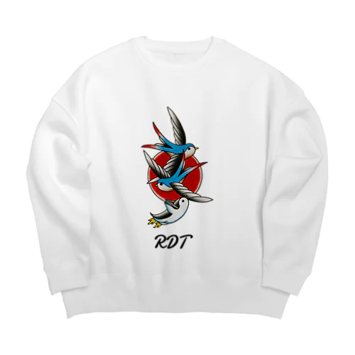 ロゴ入りふらいんぐぺんぎん Big Crew Neck Sweatshirt