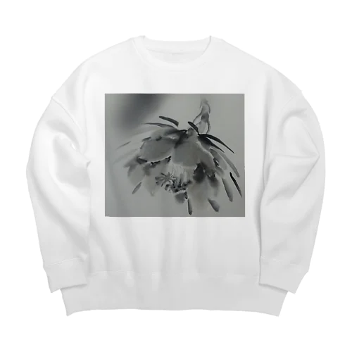 墨・月下美人 Big Crew Neck Sweatshirt