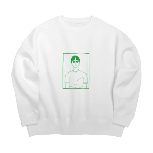 サングラス男 Big Crew Neck Sweatshirt