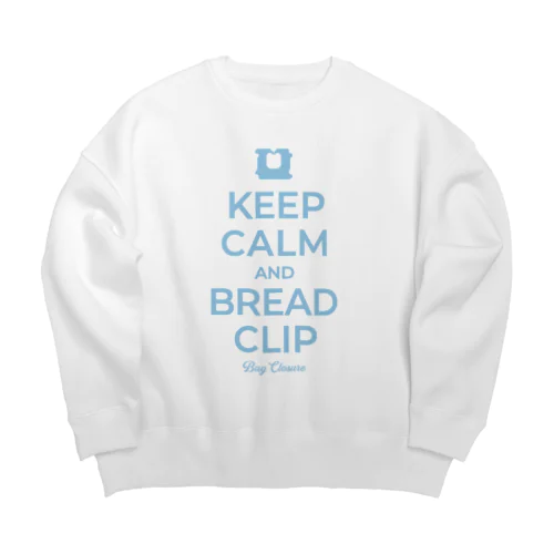 KEEP CALM AND BREAD CLIP [ライトブルー] ビッグシルエットスウェット