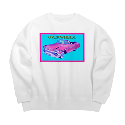 CAR pink Big Crew Neck Sweatshirt