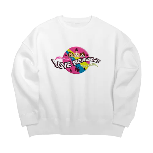 LOVE BEAGLE サイケ Big Crew Neck Sweatshirt