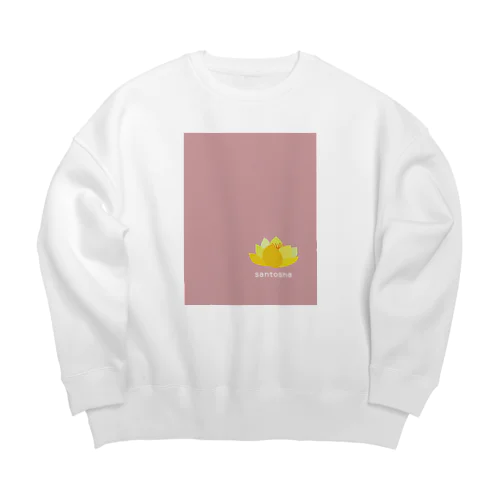 ハスの花 Big Crew Neck Sweatshirt