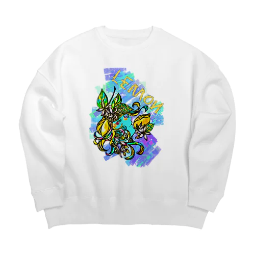 檸檬と少女1 Big Crew Neck Sweatshirt