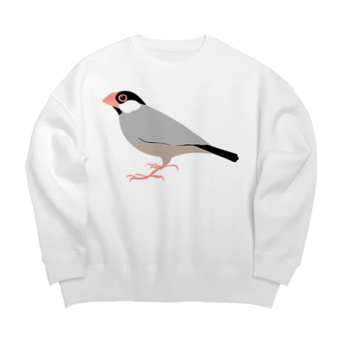 文鳥 Big Crew Neck Sweatshirt