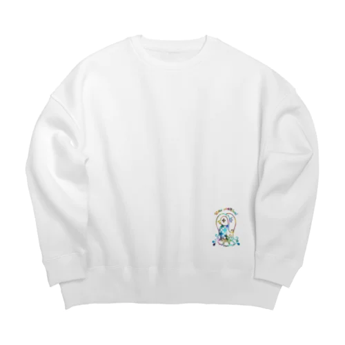 アマビエの叫び① Big Crew Neck Sweatshirt