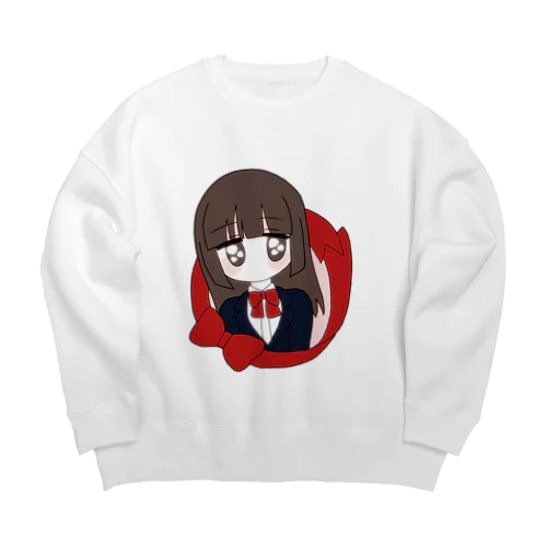 ブレザー制服ちゃん Big Crew Neck Sweatshirt