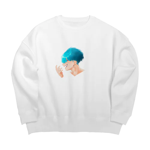 嘲る Big Crew Neck Sweatshirt