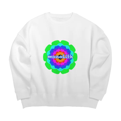 monolith 花柄？万華鏡柄？ Big Crew Neck Sweatshirt