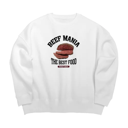 ローストビーフ（ビンテージ風） Big Crew Neck Sweatshirt