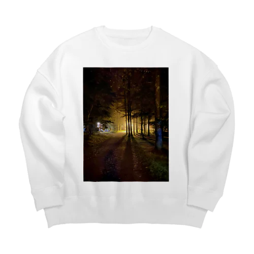 森の夜景 Big Crew Neck Sweatshirt