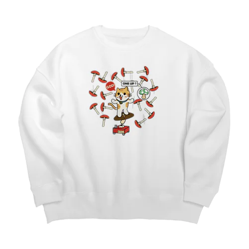 キノコ神（ベニテングダケ） Big Crew Neck Sweatshirt