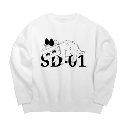 Sweets Dinosaur 01 Big Crew Neck Sweatshirt