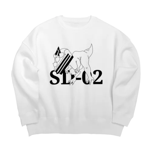 Sweets Dinosaur 02 Big Crew Neck Sweatshirt