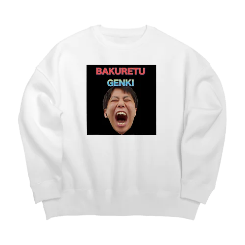 BAKURETU GENKI Big Crew Neck Sweatshirt