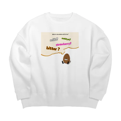 素焼きあーもんど Big Crew Neck Sweatshirt