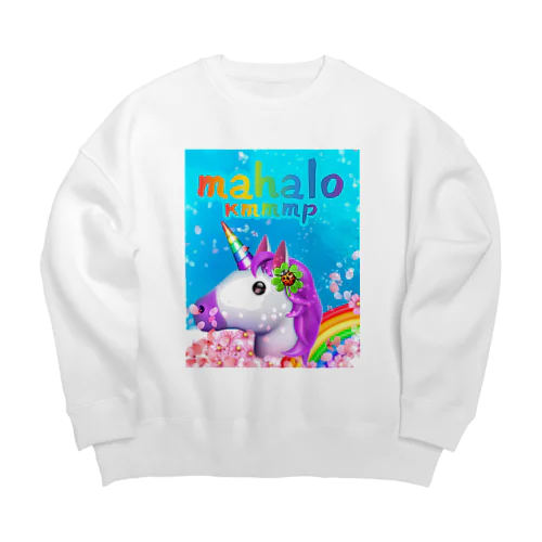 LOVE❤️ＲＯＳＥ🦄ユニコーン 🌈2022   mahalo ろここ🍀 Big Crew Neck Sweatshirt