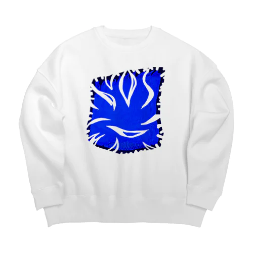 青バリエーション Big Crew Neck Sweatshirt