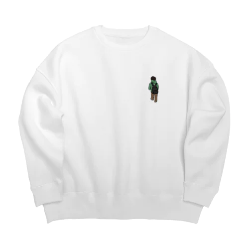 歩くおとこのこ Big Crew Neck Sweatshirt