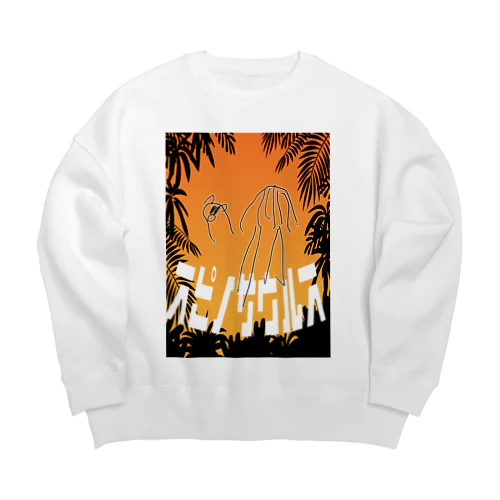 すぴの_party Big Crew Neck Sweatshirt