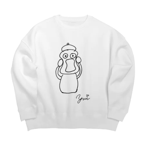 ムンクちゃん20210923 Big Crew Neck Sweatshirt