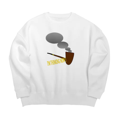 I’M THINKING！ Big Crew Neck Sweatshirt