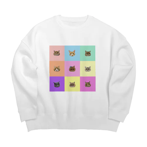 たぬちゃんず3 Big Crew Neck Sweatshirt