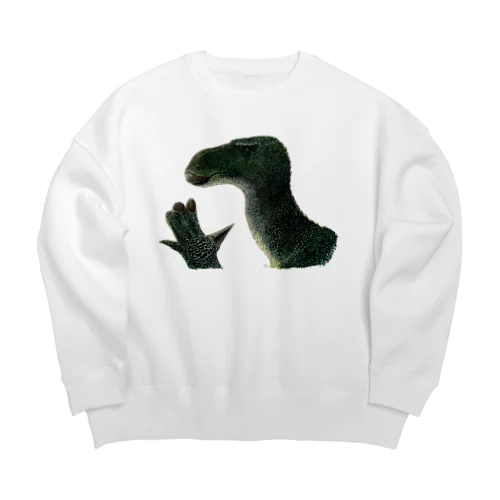 iguanodon（彩色） Big Crew Neck Sweatshirt