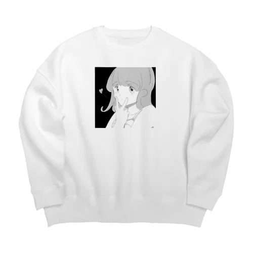 女の子です。 Big Crew Neck Sweatshirt