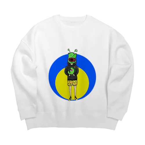 おしゃんT-REXエイリアン Big Crew Neck Sweatshirt