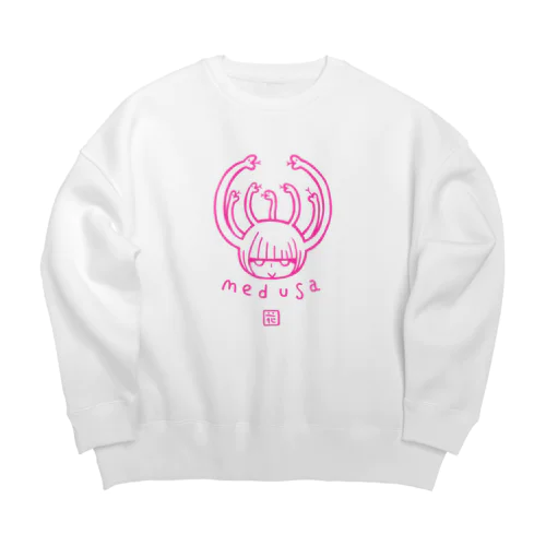 メデューサシリーズ〜ピンク Big Crew Neck Sweatshirt