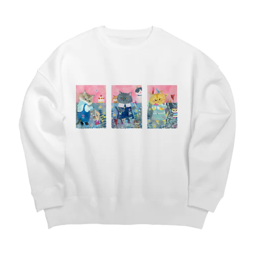 毎日が誕生日 Big Crew Neck Sweatshirt