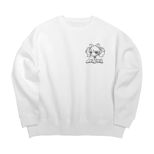 萌もえこさん Big Crew Neck Sweatshirt