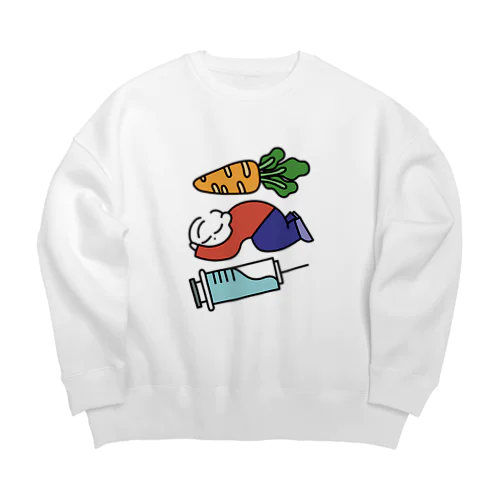 免疫つけよう_栄養・睡眠・ワクチン Big Crew Neck Sweatshirt