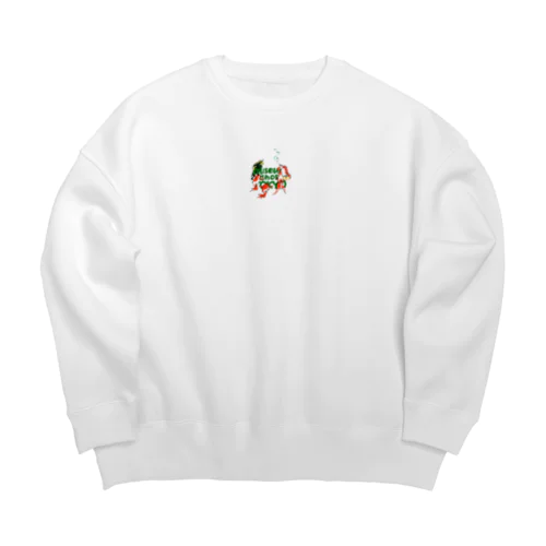 歌川国芳　金魚づくし　玉や玉や　ロゴ版 Big Crew Neck Sweatshirt