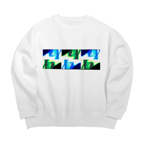 ジグジグザグザグ Big Crew Neck Sweatshirt